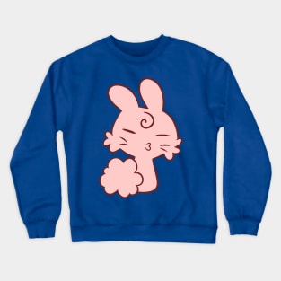 Kissy Lips Bunny Crewneck Sweatshirt